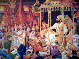 “You are a Mahratta and still that is all you know of the greatest king that India had produced within the last three hundred years; one who was the very incarnation of Siva, about whom prophecies were given out long before he was born; and his advent was eagerly expected by all the great souls and saints of Maharashtra as the deliverer of the Hindus from the hands of the Mlechchas and one who succeeded in the establishment of the Dharma which had been trampled under foot by the depredations of the devastating hordes of the Moghals.”