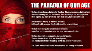 Paradox of Our Age