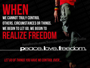 Let go.... and find peace