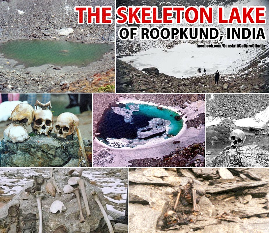 THE SKELETON LAKE OF ROOPKUND, INDIA