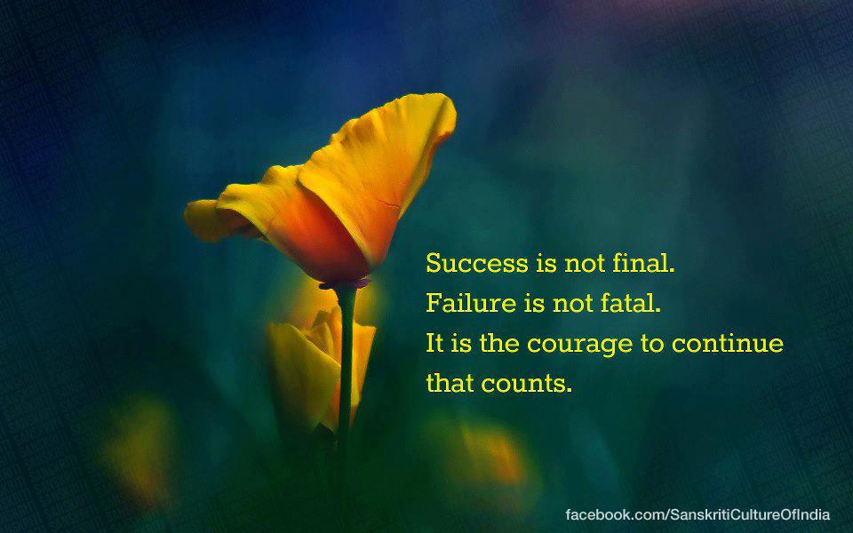 It is the courage to take the journey that counts...