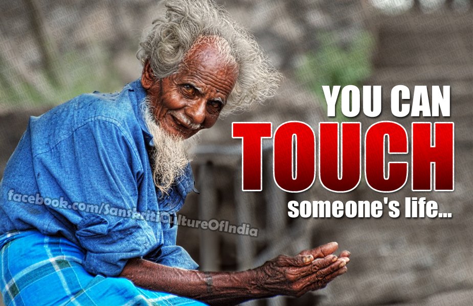 You can touch someone's life