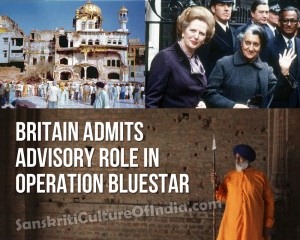Britain Admits Advisory Role In Operation Bluestar