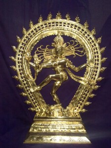 This image of Nataraja the God of Dance is made of five metals (Pancha-Dhatu) This technology of mixing two or more metals and deriving superior alloys has been observed and noted by the Greek Historian Philostratus.