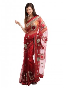 Indian-Women-Red-Sari