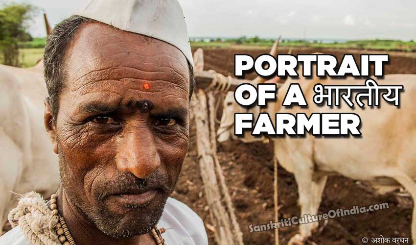 Portrait of a भारतीय Farmer