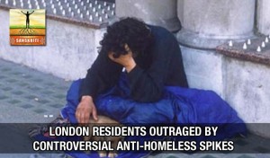London residents outraged by controversial anti-homeless spikes