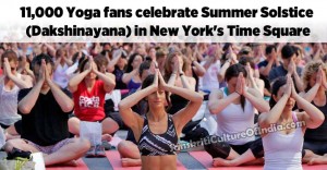 Yoga at Time Square