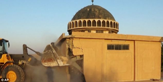 ISIS destroy mosques