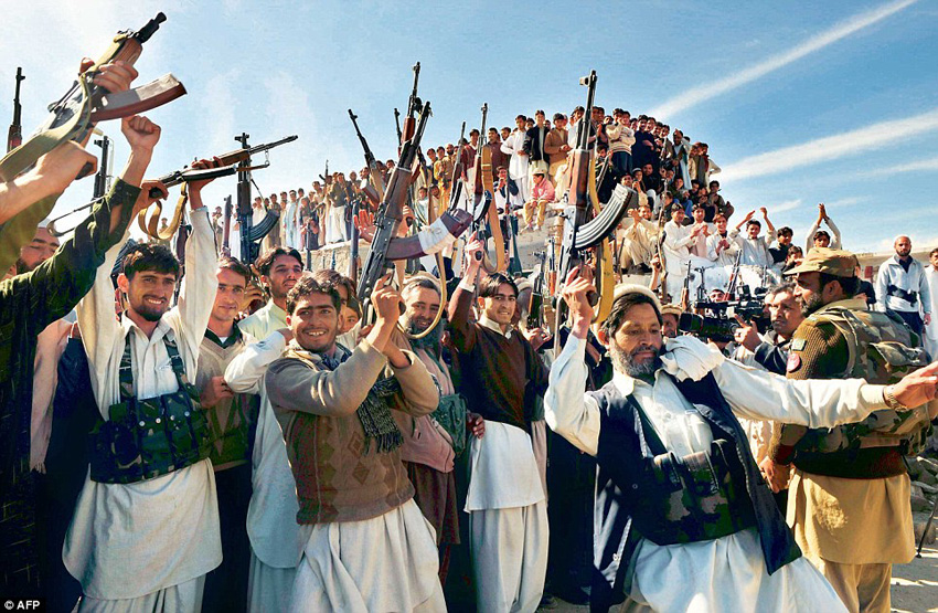 Tribal militias from Pakistan (in photo) are prime candidates for the Ghazwa-e-Hind   