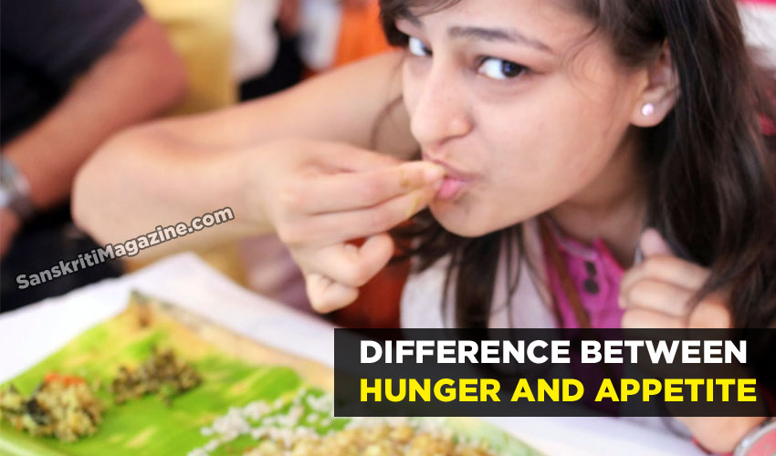 Difference between hunger and appetite