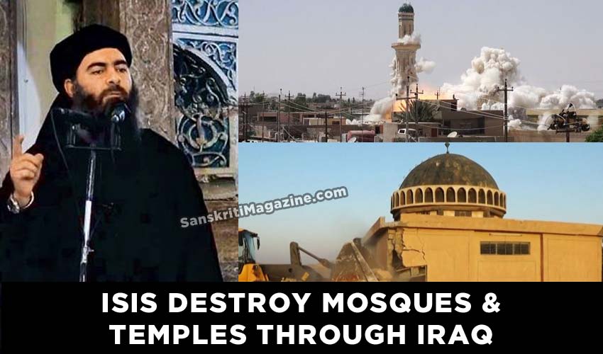 ISIS destroys mosques