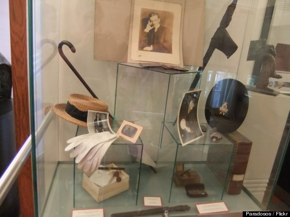 Tesla belongings on display at the Tesla Museum in Belgrade, Serbia.