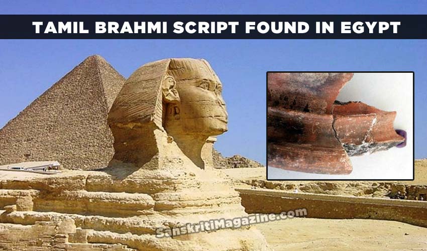 Tamil brahmi found in Egypt