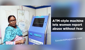 ATM-style machine lets Indian women report abuse without fear