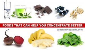 Foods that boost concentration