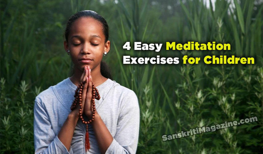 Four easy meditation exercises for children
