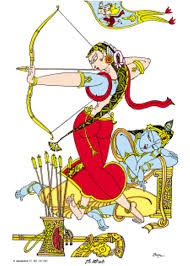 Satyabhama:  Krishna's warrior wife
