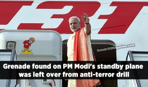 A defused grenade found on Friday night in the business class of an Air India jumbo aircraft kept as standby for Prime Minister Narendra Modi’s recent US visit, could have been the remnant of an anti-terror drill.