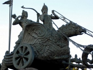 Arjuna Krishna statue in Jakarta