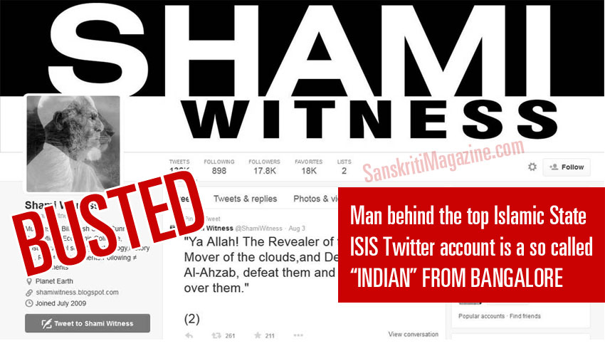 Indian Radical Muslim from Bangalore behind top Twitter ISIS account