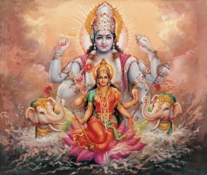 Vishnu and Lakshmi