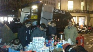 S.W.A.T. Volunteers distributing food