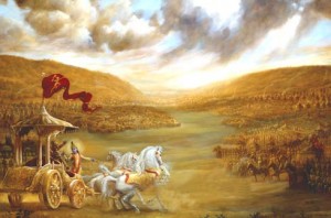 Krishna-Arjuna-battle