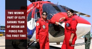 Two women part of Sarang team of Indian Air Force for the first time