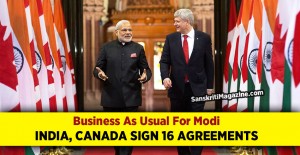 Business As Usual For Modi As India, Canada Sign 16 Agreements