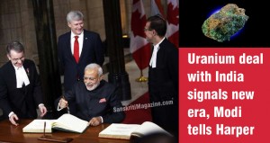 Uranium deal with India signals new era, Modi tells Harper