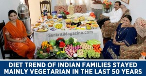 Diet trend of Indian families stayed mainly vegetarian in the last 50 years