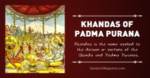 Khandas of Padma Purana