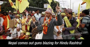 Nepal comes out guns blazing for Hindu Rashtra!
