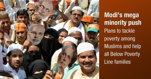 modi mega push for minority