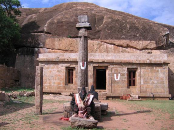 The Ananthapadmanabha Swamy temple, Malayadipatti, one of the rock-cut temples of Tamil Nadu.