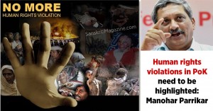 Human rights violations in PoK need to be highlighted: Manohar Parrikar