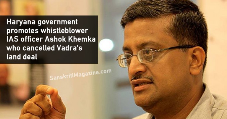 Haryana government promotes whistleblower IAS officer Ashok Khemka