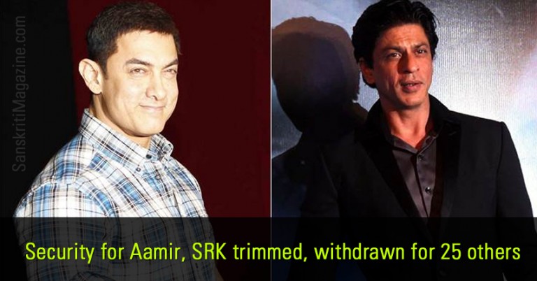 Security for Aamir, SRK trimmed, withdrawn for 25 others