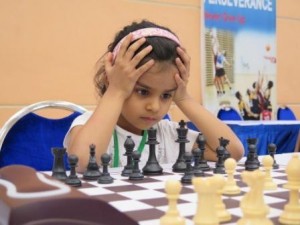 Suhaani playing chess Asian Schools Singapore (1)