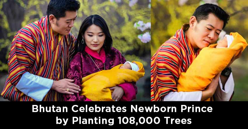 Bhutan Celebrates Newborn Prince by Planting 108,000 Trees