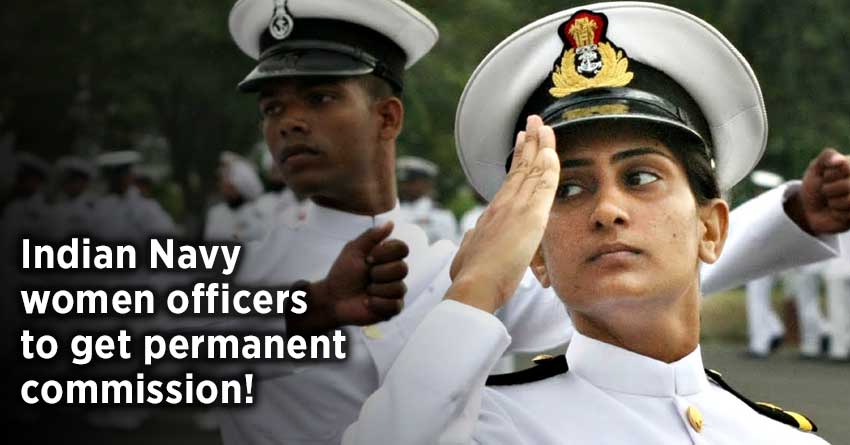Indian Navy women officers to get permanent commission!