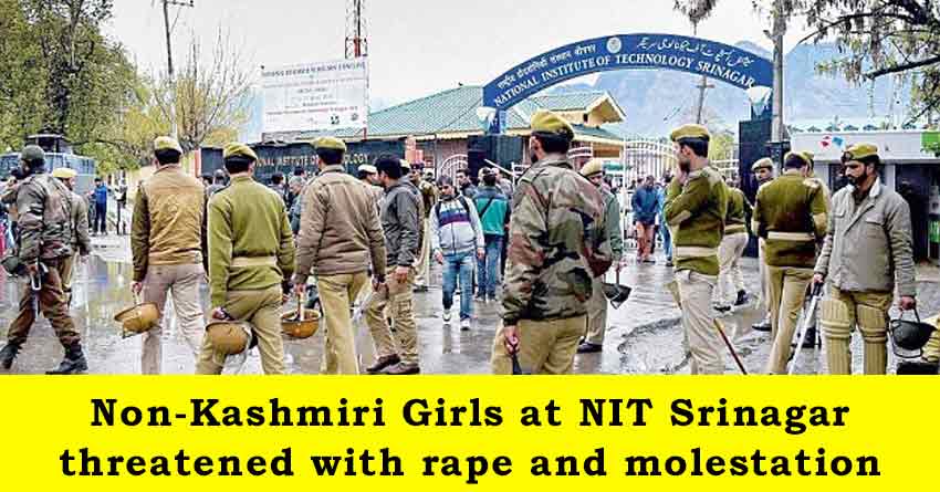 Non-Kashmiri-Girls-at-NIT-Srinagar-threatened-with-rape-and-molestation