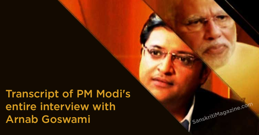 PM Narendra Modi's entire interview to Times Now with Arnab Goswami