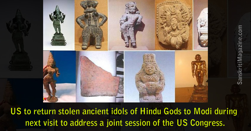 US to return stolen ancient idols of Hindu Gods to Modi during next visit
