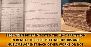 Britain tested the 1947 Partition in Bengal