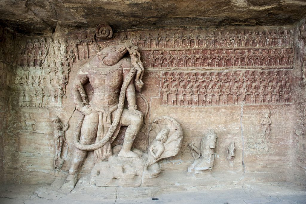 varaha-avatar-uplifts-Prithvi-from-Rasaatala