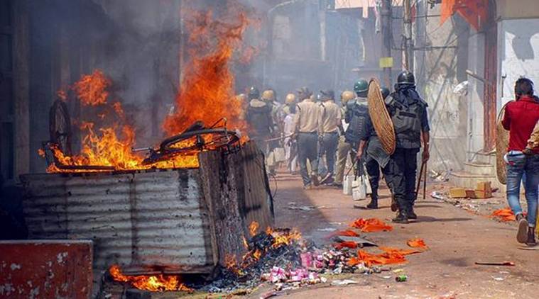 Stone pelting during Ram Navami procession in Asansol