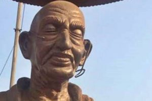 Gandhi statue vandalised
