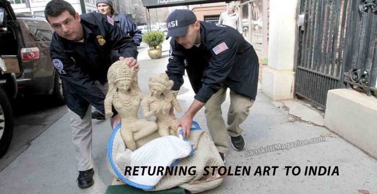 Returning stolen art to india cover
